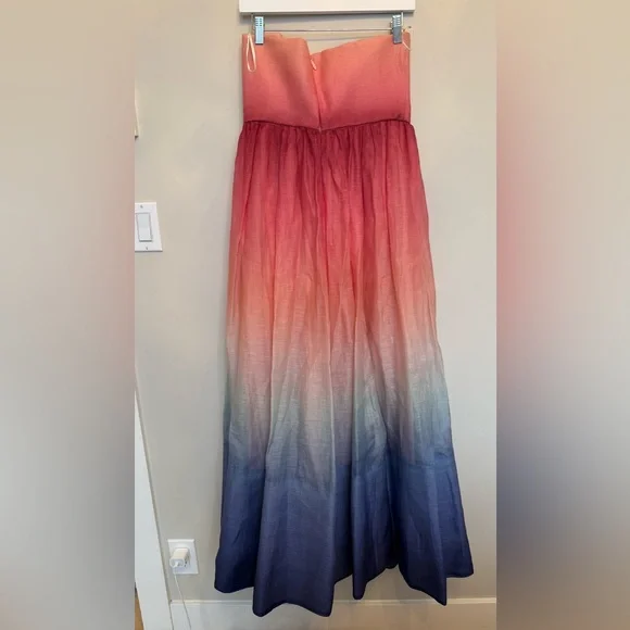 SOLD * Zimmermann Postcard Ombre Strapless Maxi Dress - Picture 3 of 9